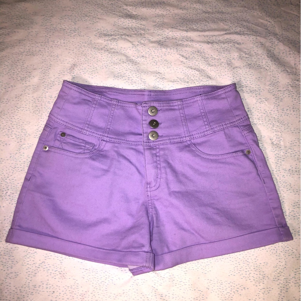 Light Purple High Waisted Shorts